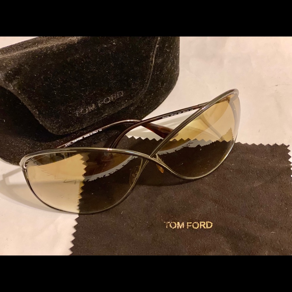 Tom Ford Open Temple Metal Sunglasses